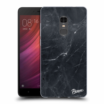 Picasee Xiaomi Redmi Note 4 Global LTE Hülle - Transparentes Silikon - Black marble