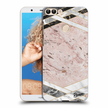 Hülle für Huawei P Smart - Pink geometry