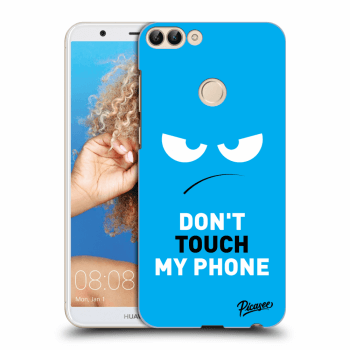 Hülle für Huawei P Smart - Angry Eyes - Blue