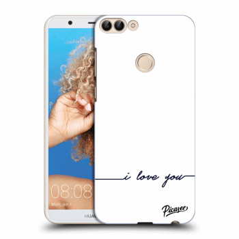 Picasee Huawei P Smart Hülle - Transparentes Silikon - I love you