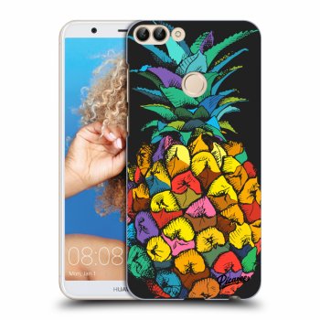 Picasee Huawei P Smart Hülle - Schwarzes Silikon - Pineapple