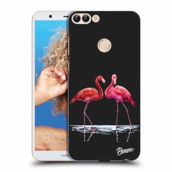 Hülle für Huawei P Smart - Flamingos zu zweit