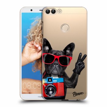Picasee Huawei P Smart Hülle - Transparentes Silikon - French Bulldog