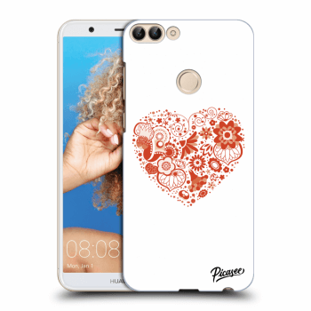 Picasee Huawei P Smart Hülle - Transparentes Silikon - Big heart