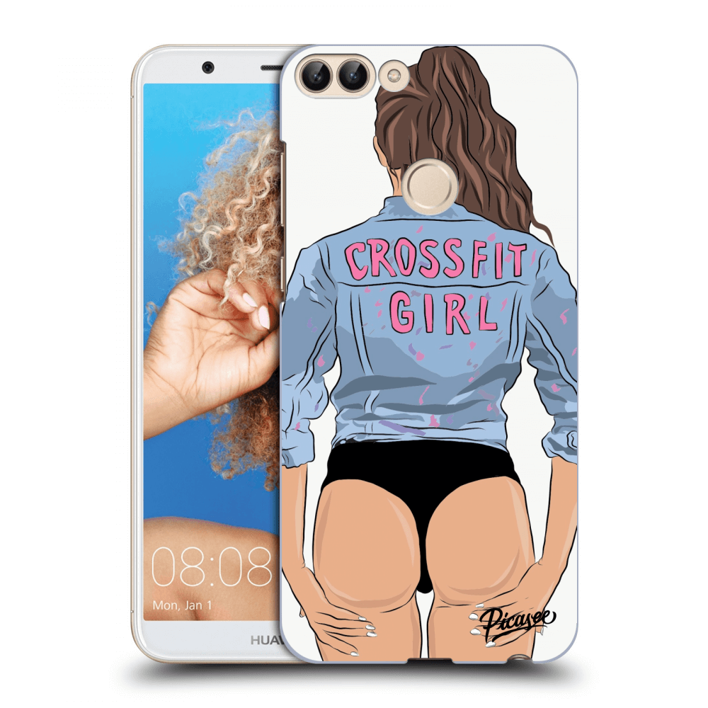 Picasee Huawei P Smart Hülle - Transparentes Silikon - Crossfit girl - nickynellow