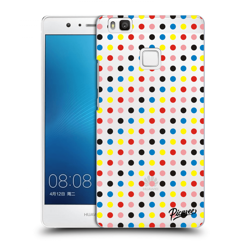Picasee Huawei P9 Lite Hülle - Transparentes Silikon - Colorful dots