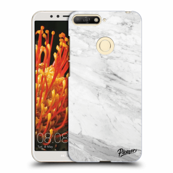 Hülle für Huawei Y6 Prime 2018 - White marble