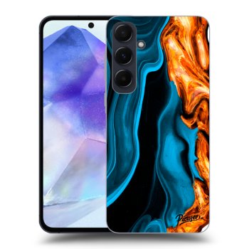 Hülle für Samsung Galaxy A55 5G A556B - Gold blue