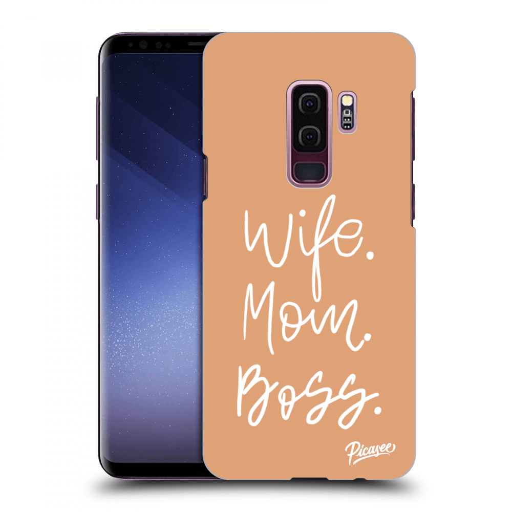 Picasee Samsung Galaxy S9 Plus G965F Hülle - Schwarzes Silikon - Boss Mama
