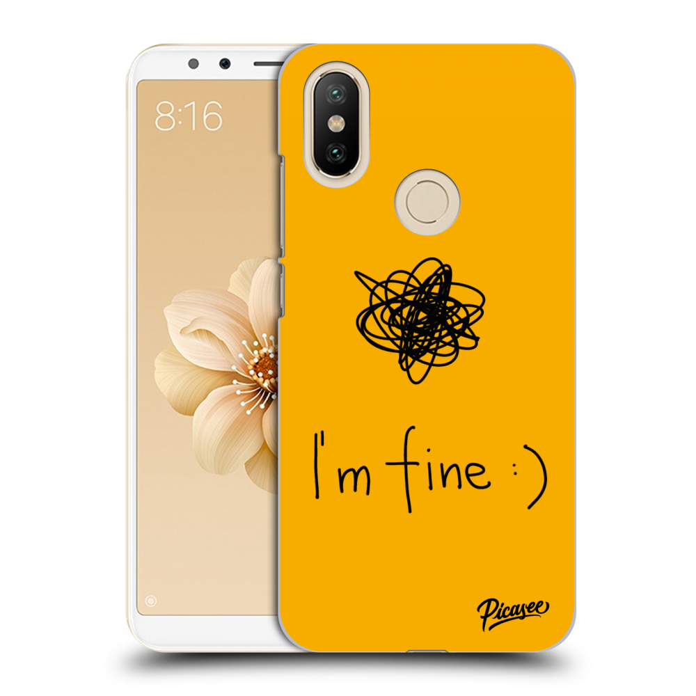 Picasee Xiaomi Mi A2 Hülle - Milchiges Silikon - I am fine