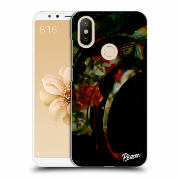 Picasee Xiaomi Mi A2 Hülle - Milchiges Silikon - Roses black
