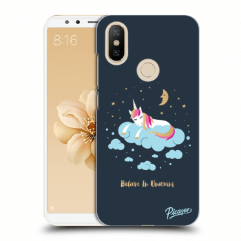 Picasee Xiaomi Mi A2 Hülle - Transparentes Silikon - Believe In Unicorns