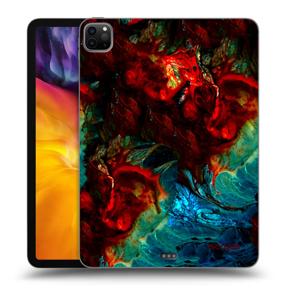 Picasee Schwarze Silikonhülle für Apple iPad Pro 11" 2024 (7.gen.) - Universe