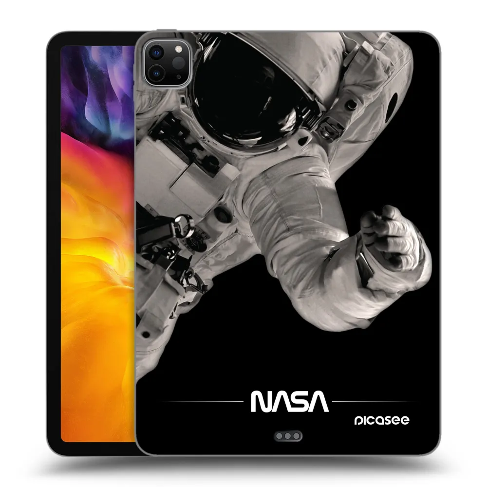 Picasee Schwarze Silikonhülle für Apple iPad Pro 11" 2024 (7.gen.) - Astronaut Big