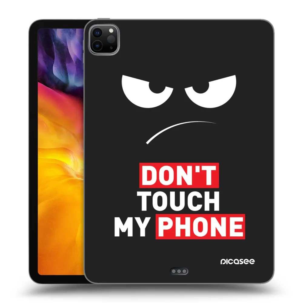 Picasee Schwarze Silikonhülle für Apple iPad Pro 11" 2024 (7.gen.) - Angry Eyes - Transparent