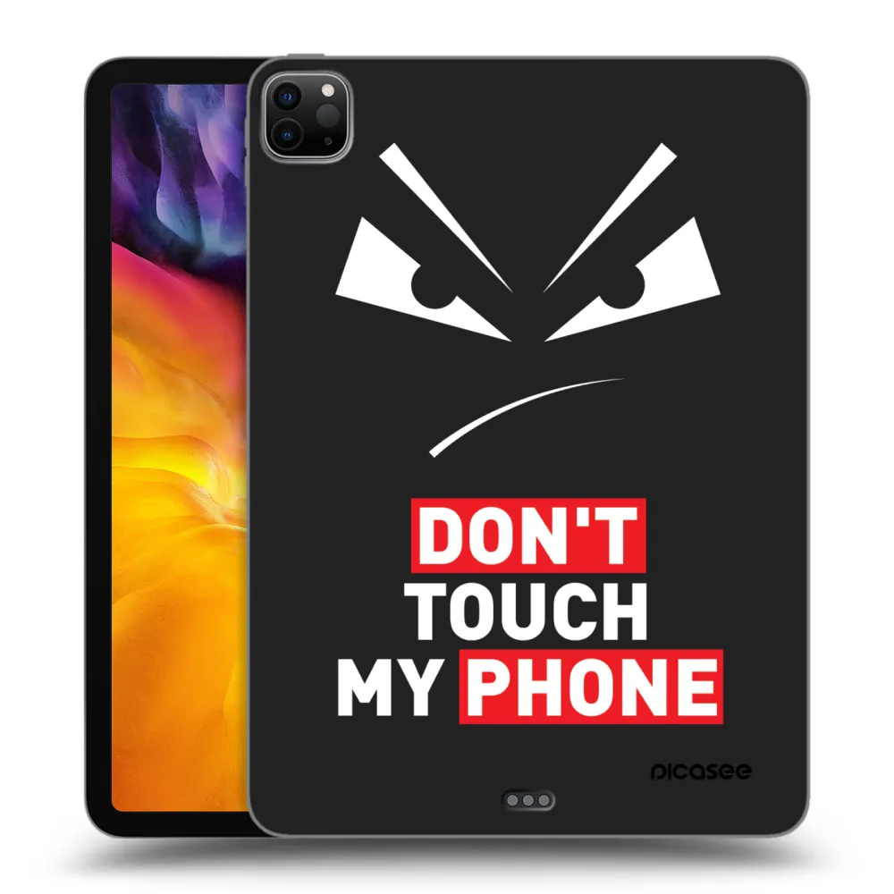 Picasee Schwarze Silikonhülle für Apple iPad Pro 11" 2024 (7.gen.) - Evil Eye - Transparent