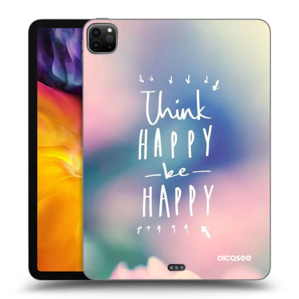 Picasee Schwarze Silikonhülle für Apple iPad Pro 11" 2024 (7.gen.) - Denke positiv!