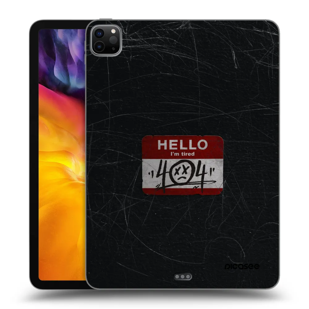 Picasee Schwarze Silikonhülle für Apple iPad Pro 11" 2024 (7.gen.) - HELLO 404