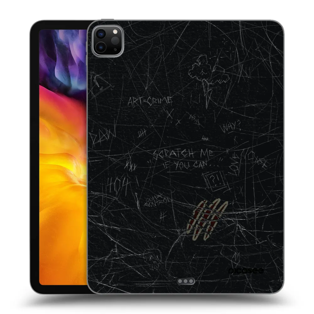 Picasee Schwarze Silikonhülle für Apple iPad Pro 11" 2024 (7.gen.) - SCRATCH
