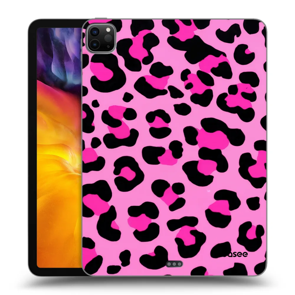 Picasee Schwarze Silikonhülle für Apple iPad Pro 11" 2024 (7.gen.) - Pink Tiger