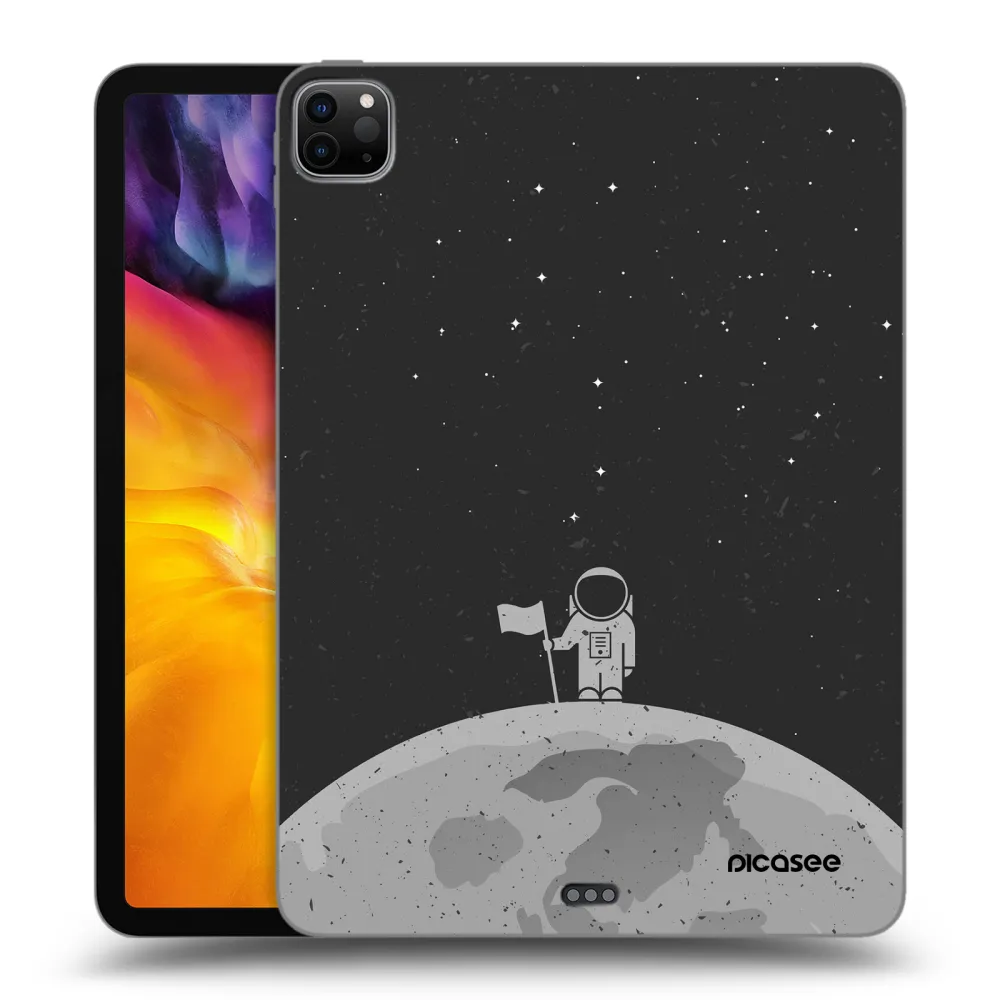 Picasee Schwarze Silikonhülle für Apple iPad Pro 11" 2024 (7.gen.) - Astronaut