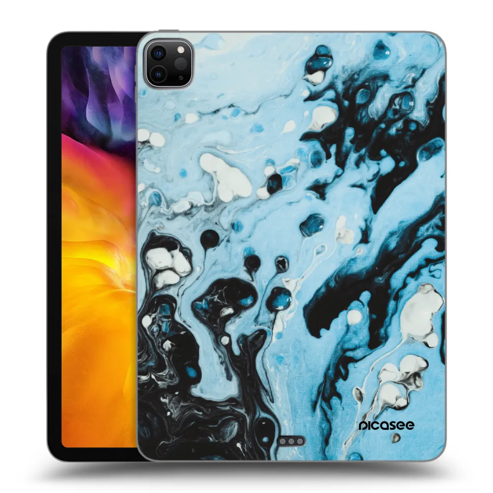 Picasee Schwarze Silikonhülle für Apple iPad Pro 11" 2024 (7.gen.) - Organic blue