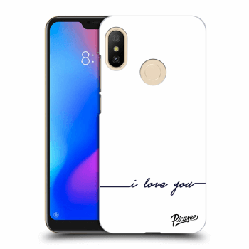 Picasee Xiaomi Mi A2 Lite Hülle - Transparentes Silikon - I love you