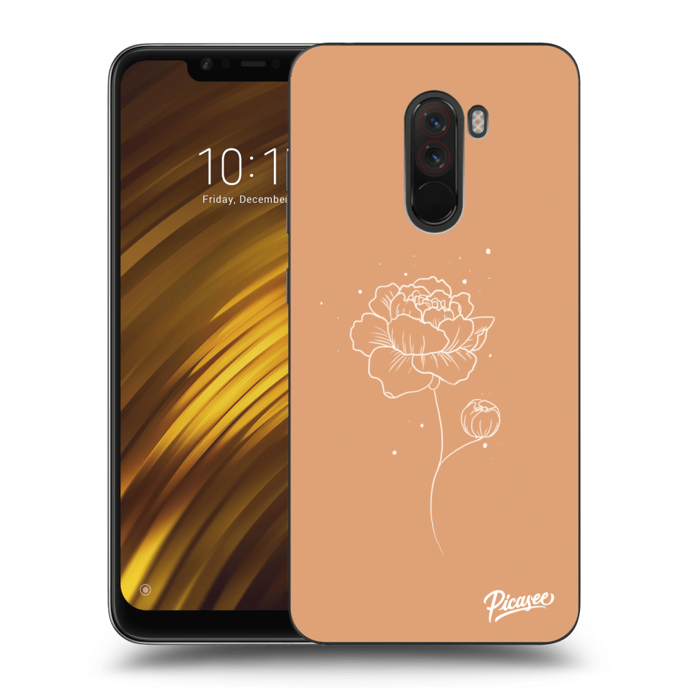 Picasee Xiaomi Pocophone F1 Hülle - Milchiges Silikon - Peonies