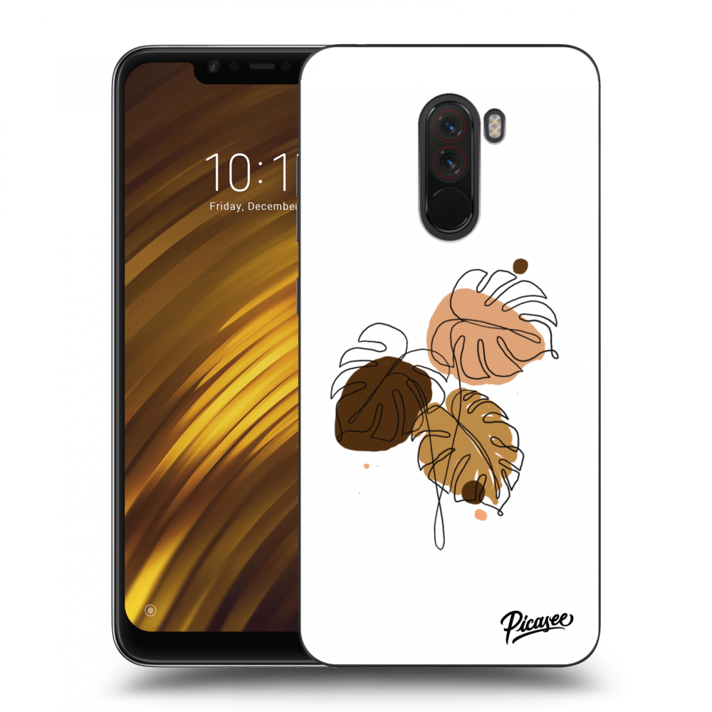 Picasee Xiaomi Pocophone F1 Hülle - Milchiges Silikon - Monstera
