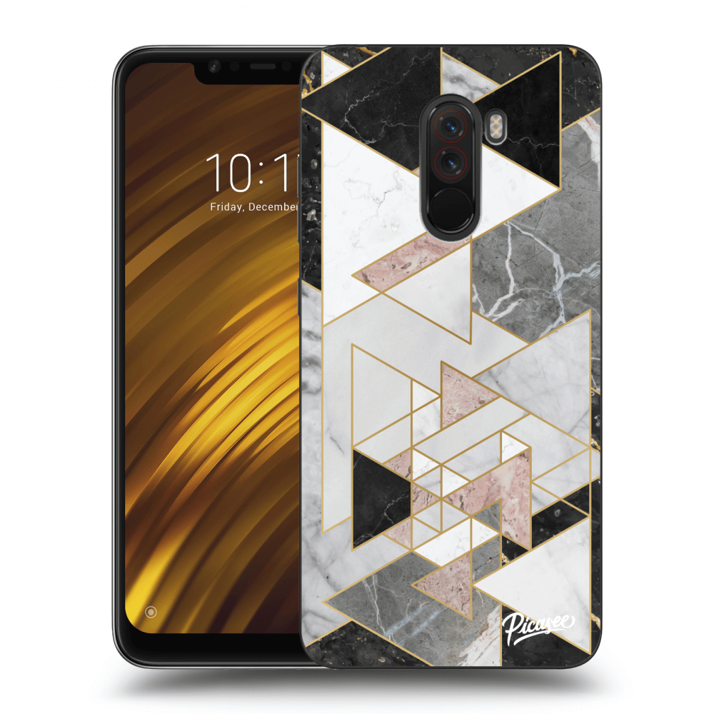 Picasee Xiaomi Pocophone F1 Hülle - Milchiges Silikon - Light geometry