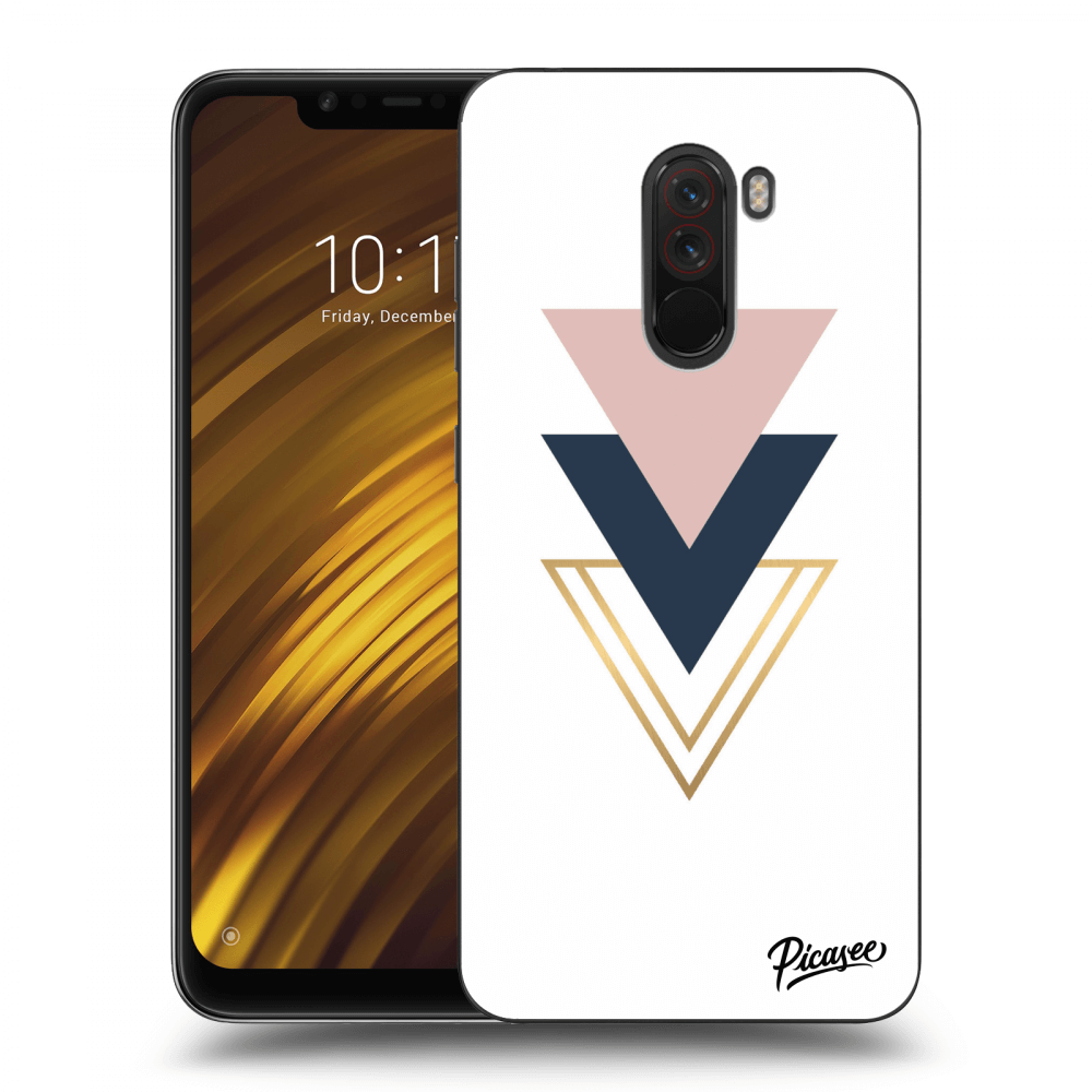 Picasee Xiaomi Pocophone F1 Hülle - Milchiges Silikon - Triangles