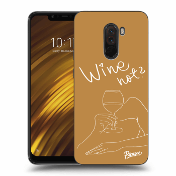 Picasee Xiaomi Pocophone F1 Hülle - Milchiges Silikon - Wine not