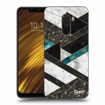 Picasee Xiaomi Pocophone F1 Hülle - Milchiges Silikon - Dark geometry