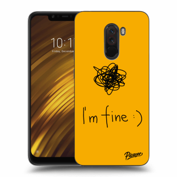 Picasee Xiaomi Pocophone F1 Hülle - Milchiges Silikon - I am fine