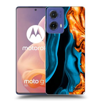 Hülle für Motorola Moto G85 - Gold blue
