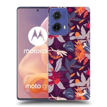 Hülle für Motorola Moto G85 - Purple Leaf