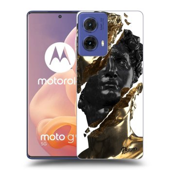 Hülle für Motorola Moto G85 - Gold - Black