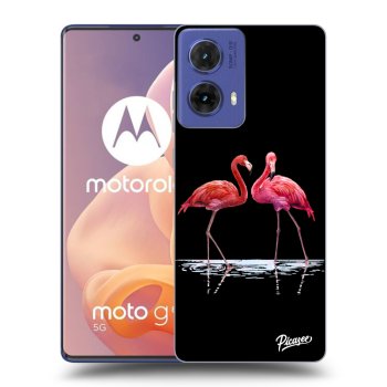 Hülle für Motorola Moto G85 - Flamingos zu zweit