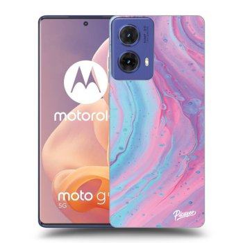Hülle für Motorola Moto G85 - Pink liquid