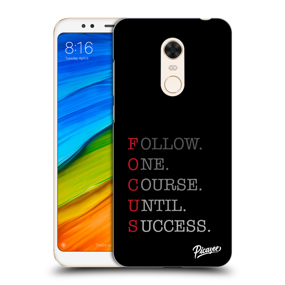Picasee Xiaomi Redmi 5 Plus Global Hülle - Schwarzes Silikon - Focus
