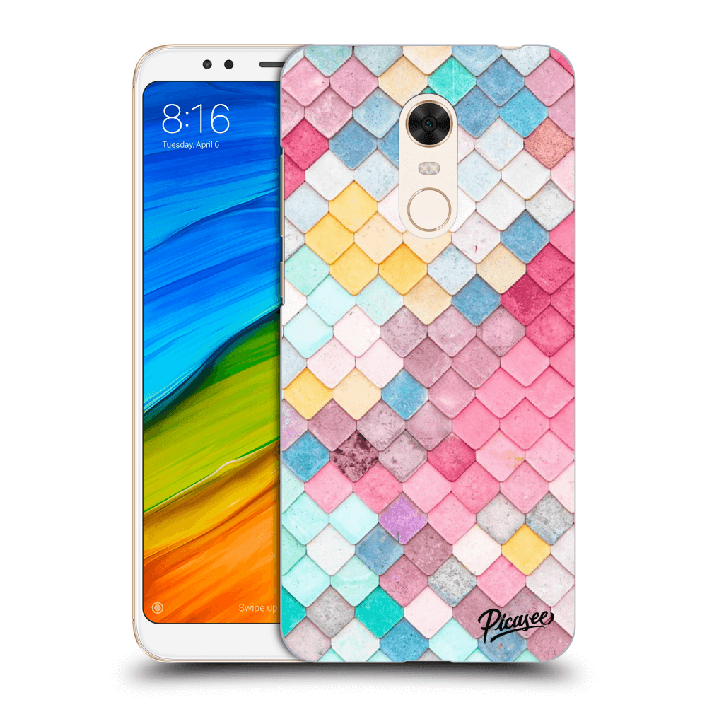 Picasee Xiaomi Redmi 5 Plus Global Hülle - Transparentes Silikon - Colorful roof