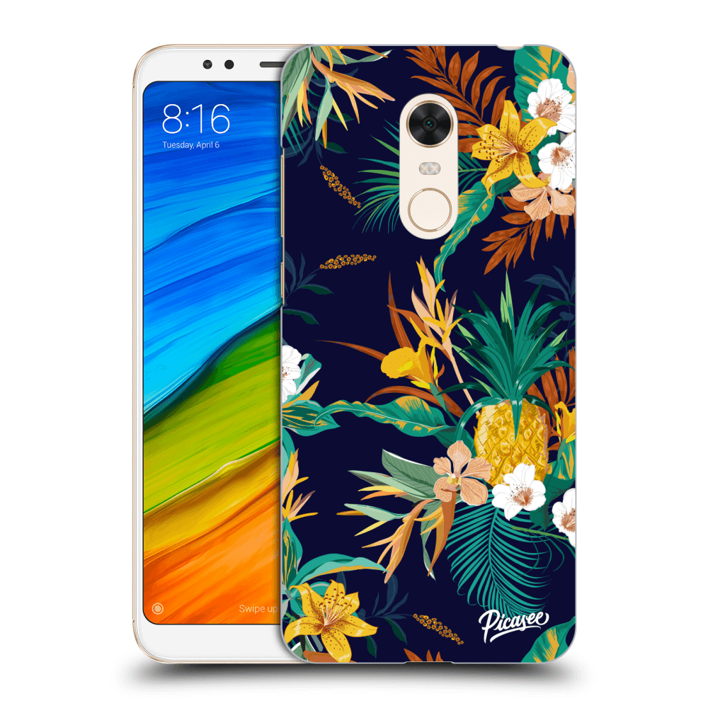 Picasee Xiaomi Redmi 5 Plus Global Hülle - Transparentes Silikon - Pineapple Color