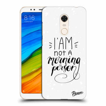 Picasee Xiaomi Redmi 5 Plus Global Hülle - Transparentes Silikon - I am not a morning person