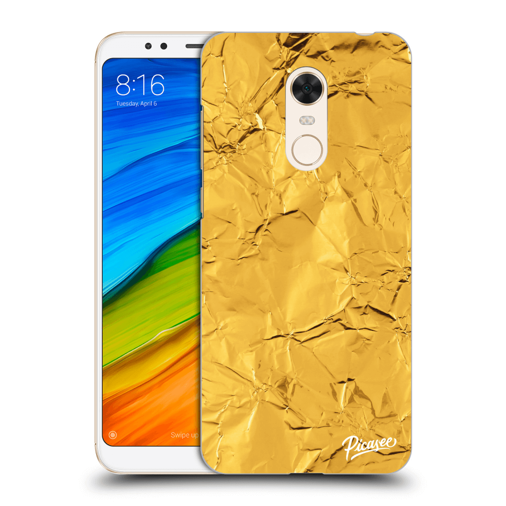 Picasee Xiaomi Redmi 5 Plus Global Hülle - Transparentes Silikon - Gold