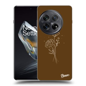 Hülle für OnePlus 12 5G - Brown flowers