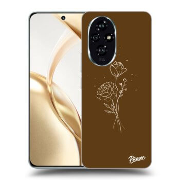 Hülle für Honor 200 Pro 5G - Brown flowers