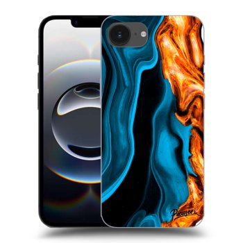 Hülle für Apple iPhone 16e - Gold blue