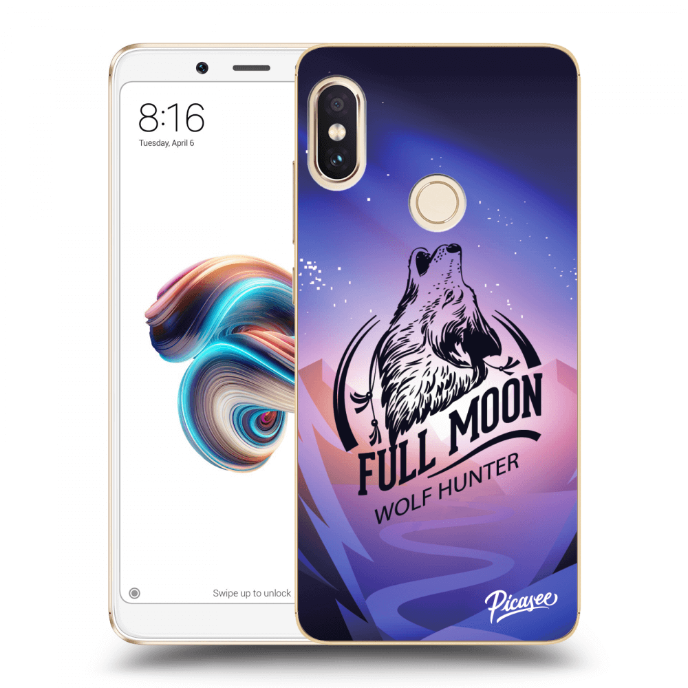 Picasee Xiaomi Redmi Note 5 Global Hülle - Transparentes Silikon - Wolf