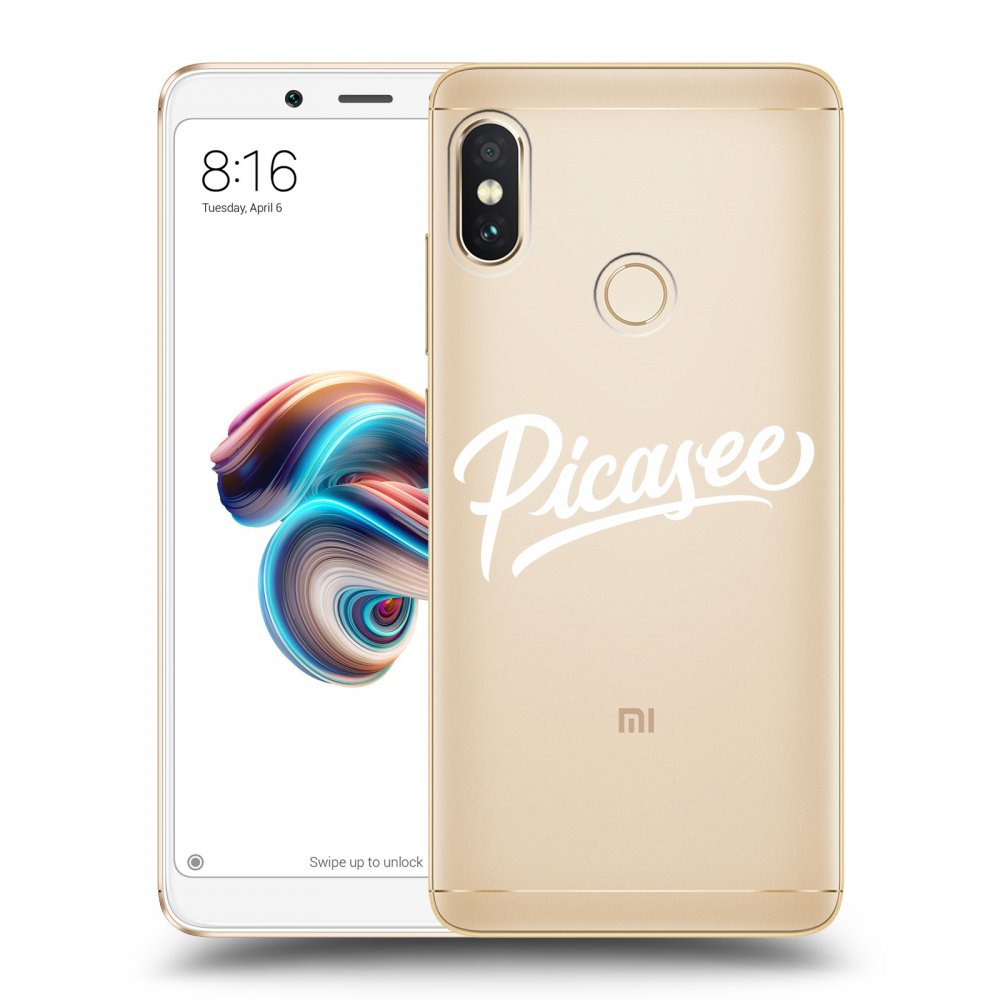 Picasee Xiaomi Redmi Note 5 Global Hülle - Transparentes Silikon - Picasee - White