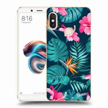 Hülle für Xiaomi Redmi Note 5 Global - Pink Monstera